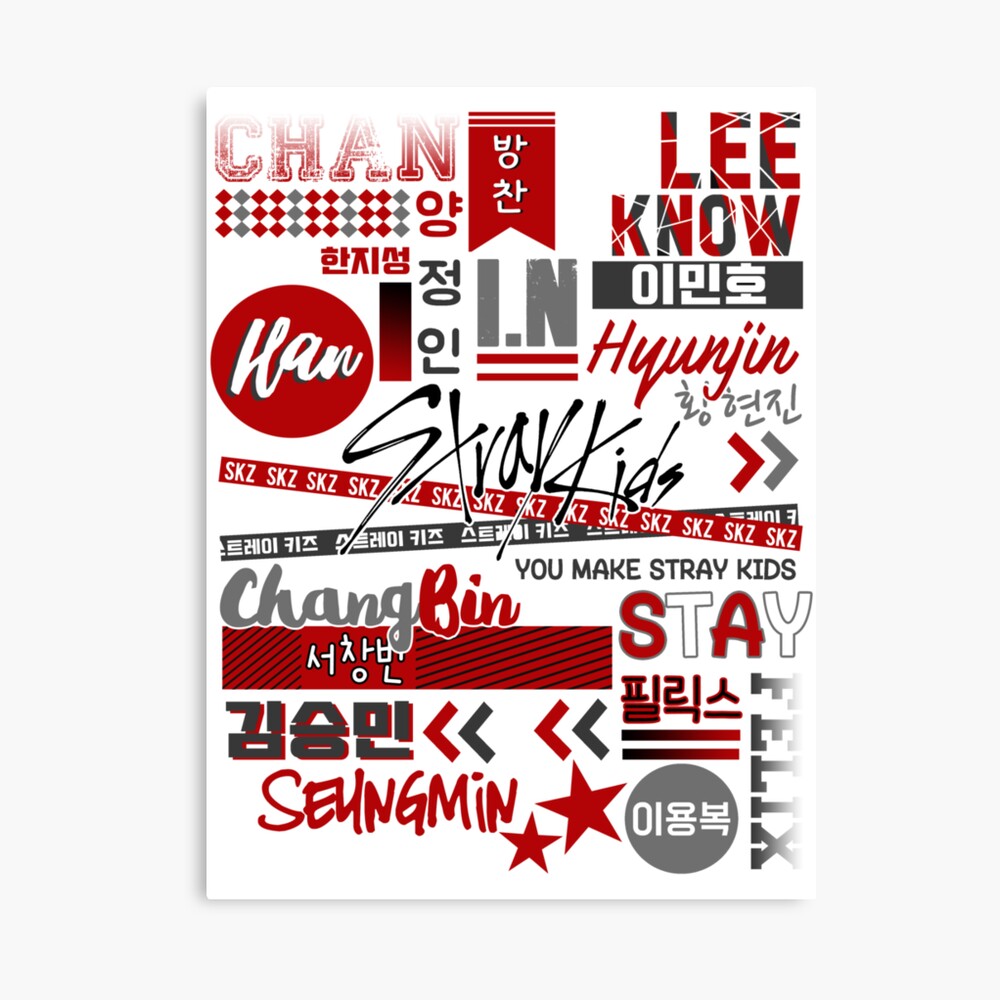 Stray Kids Ot8 Collage Ver 2 Poster
