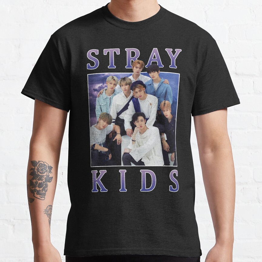 Stray Kids Vintage Retro Band Style 90s T-shirt