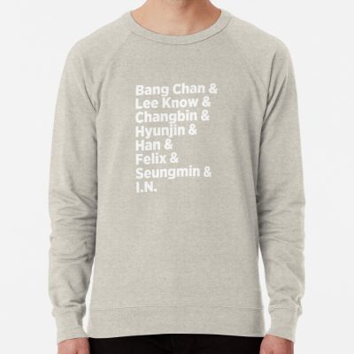 ssrcolightweight sweatshirtmensoatmeal heatherfrontsquare productx1000 bgf8f8f8 43 - Stray Kids EU Store